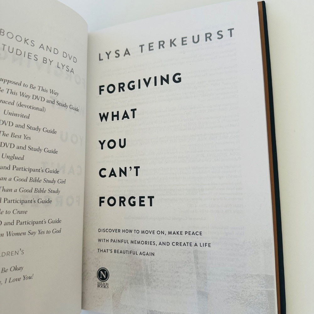 Forgiving What You Can’t Forget Book Lysa Terkeurst - Picture 3 of 7